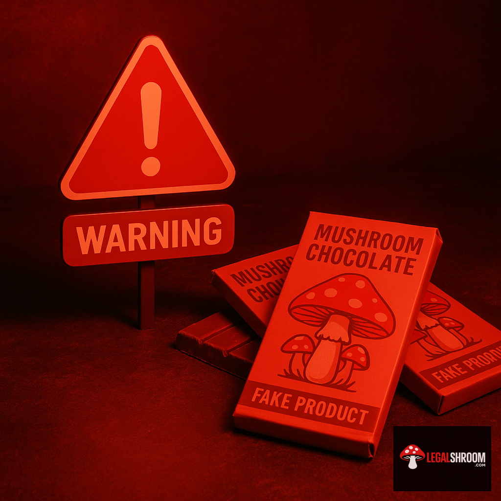 Warning: counterfeit mushroom chocolate products